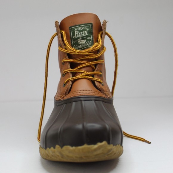 G.H BASS Men\'s Classic Duck Boots Waterproof - Two Tone Brown Leather Rain Boots main image 6